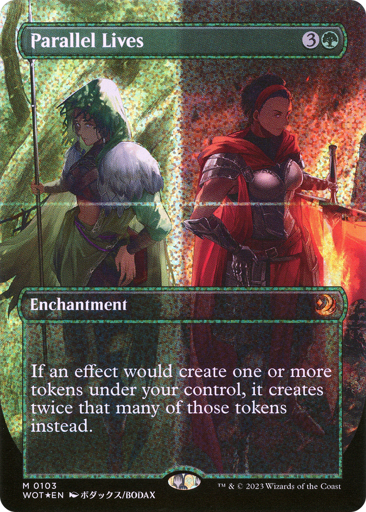 Parallel Lives (Anime Borderless) (Confetti Foil) [Wilds of Eldraine: Enchanting Tales]