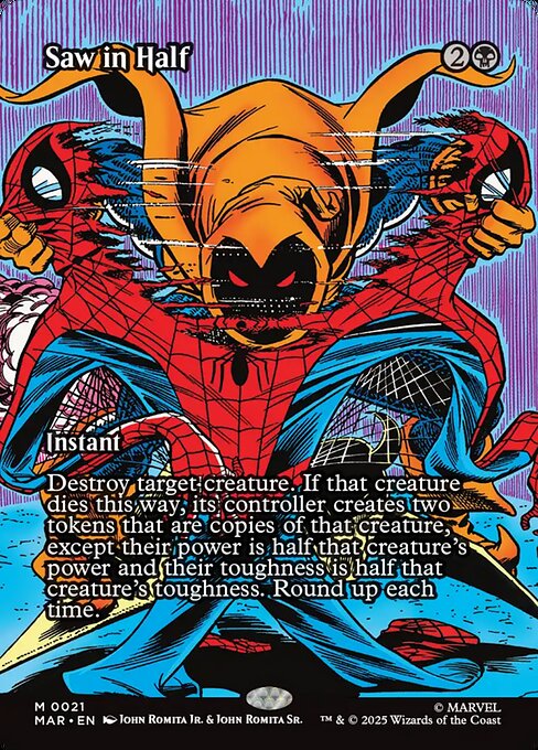 Saw in Half (MAR 21) [Marvel Universe]