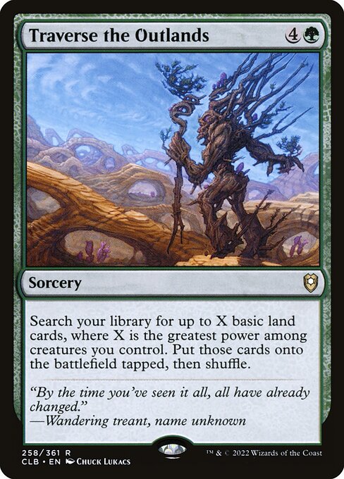 Traverse the Outlands (CLB 258) [Commander Legends: Battle for Baldur's Gate]