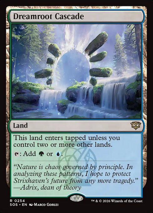 Dreamroot Cascade (SOS 254) [Secrets of Strixhaven]