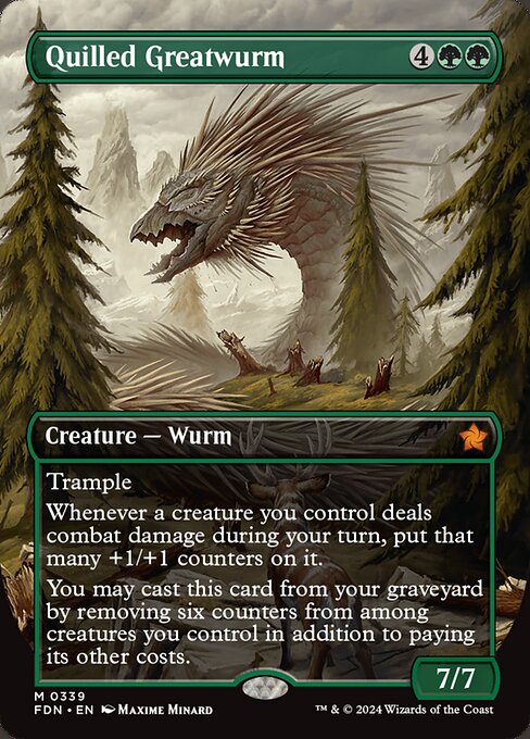 Quilled Greatwurm (FDN 339) [Foundations]