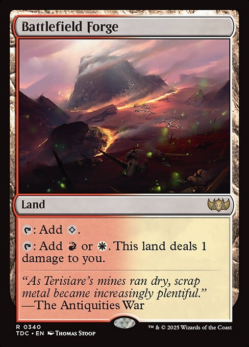 Battlefield Forge (TDC 340) [Tarkir: Dragonstorm Commander]