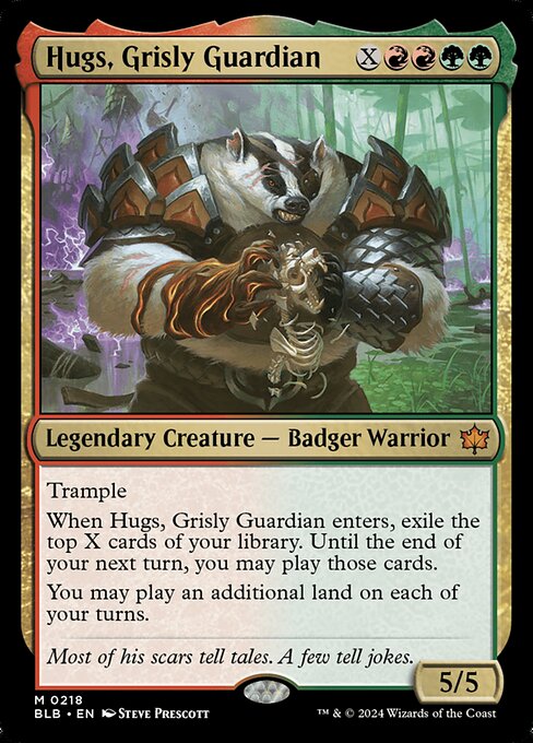 Hugs, Grisly Guardian (BLB 218) [Bloomburrow]