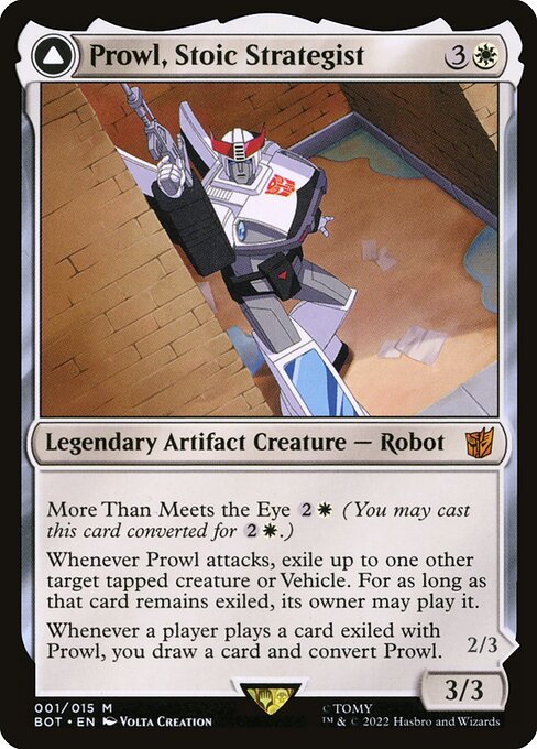 Prowl, Stoic Strategist // Prowl, Pursuit Vehicle (BOT 1) [Transformers]
