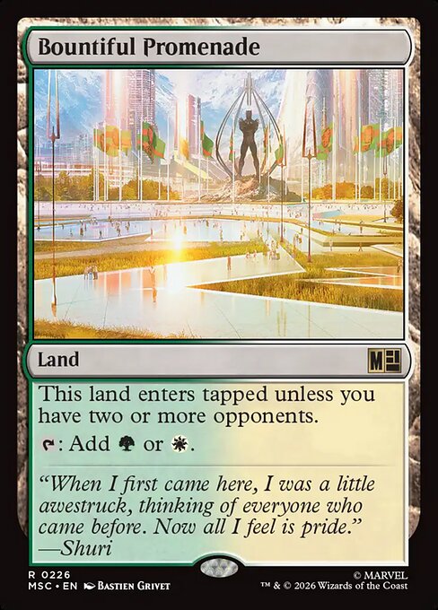Bountiful Promenade (MSC 226) [Marvel Super Heroes Commander]