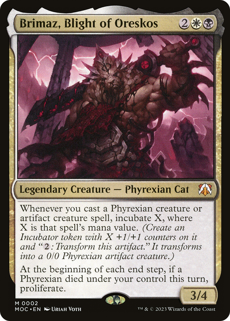 Brimaz, Blight of Oreskos [March of the Machine Commander]