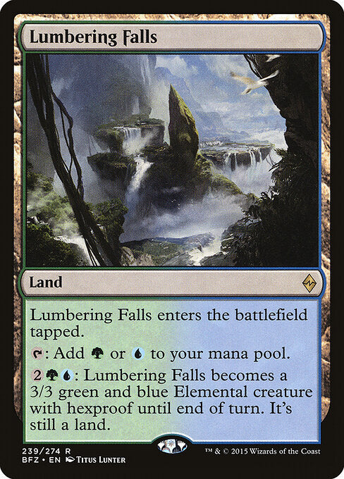 Lumbering Falls (BFZ 239) [Battle for Zendikar]