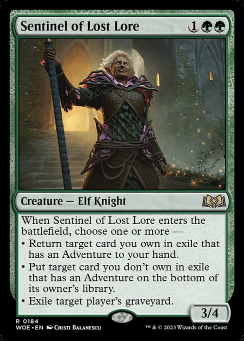 Sentinel of Lost Lore (WOE 184) [Wilds of Eldraine]