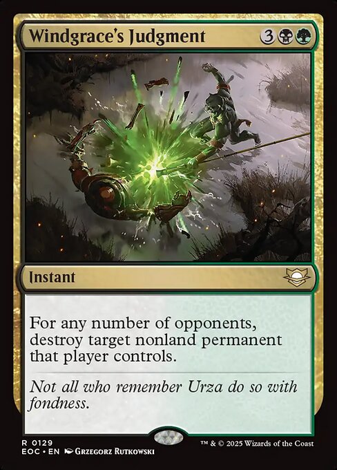 Windgrace's Judgment (EOC 129) [Edge of Eternities Commander]