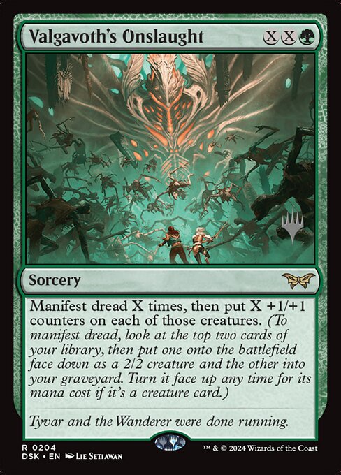 Valgavoth's Onslaught (PDSK 204p) [Duskmourn: House of Horror Promos]