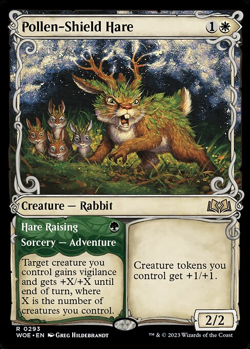 Pollen-Shield Hare // Hare Raising (WOE 293) [Wilds of Eldraine]