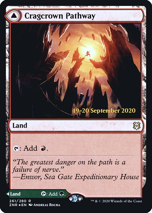 Cragcrown Pathway // Timbercrown Pathway (PZNR 261s) [Zendikar Rising Promos]