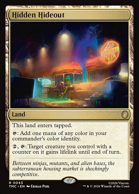 Hidden Hideout (Surge Foil) (TMC 43) [Teenage Mutant Ninja Turtles Eternal]