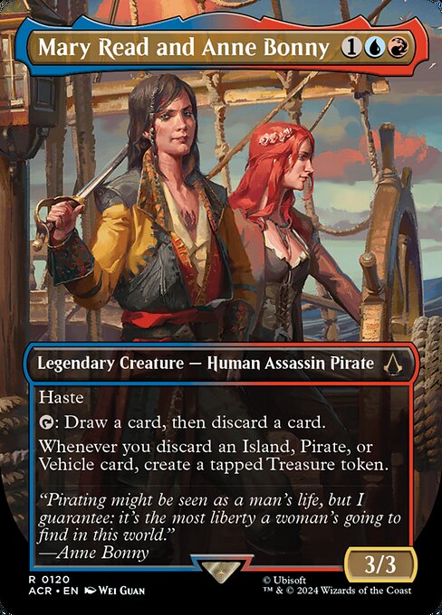 Mary Read and Anne Bonny (Borderless · Full Art) (ACR 120) [Assassin's Creed]