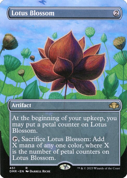 Lotus Blossom (Borderless) (DMR 451) [Dominaria Remastered]