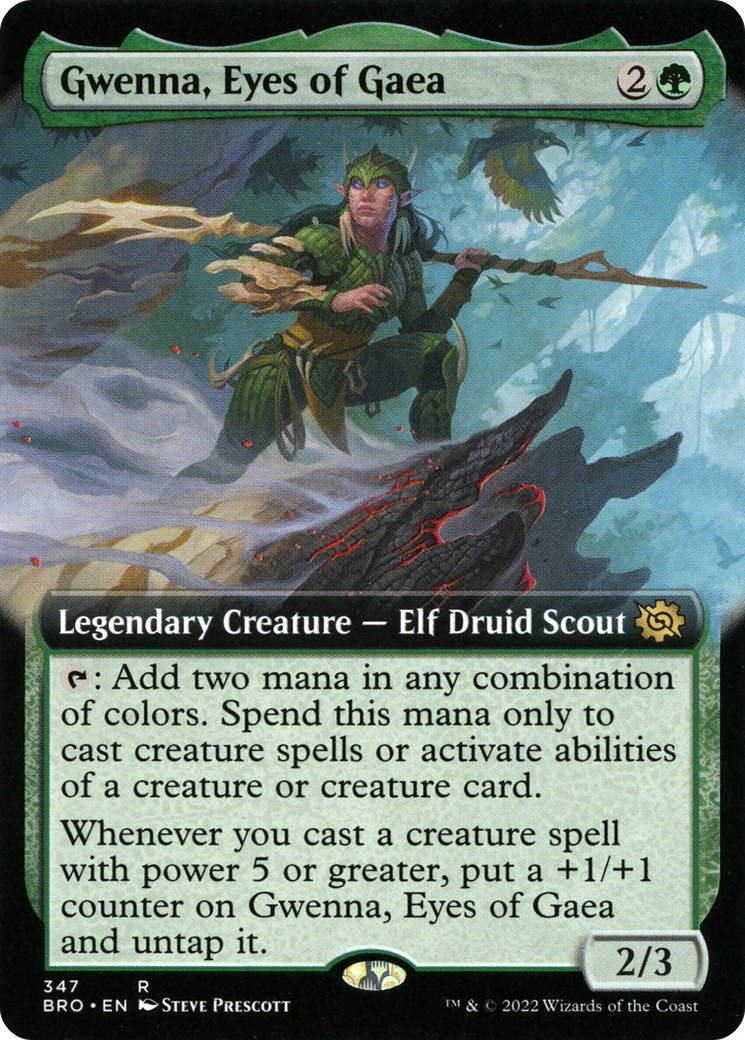Gwenna, Eyes of Gaea (Extended Art) [The Brothers' War]
