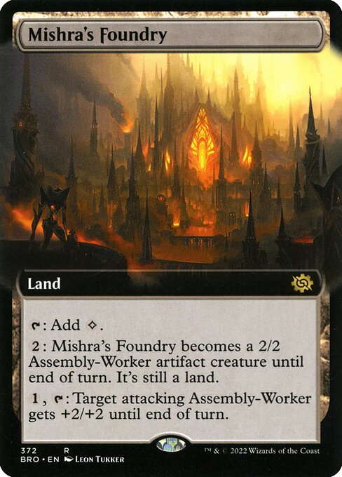 Mishra's Foundry (Extended Art) (BRO 372) [The Brothers' War]
