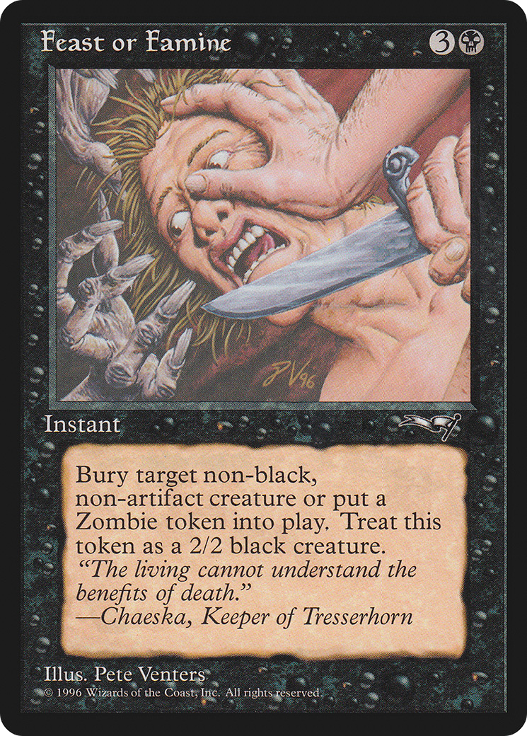 Feast or Famine (Falling) [Alliances]