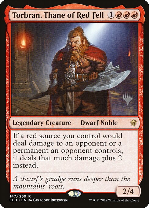 Torbran, Thane of Red Fell (PELD 147p) [Throne of Eldraine Promos]