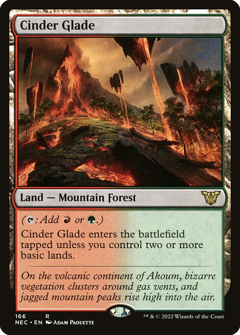Cinder Glade (NEC 166) [Neon Dynasty Commander]