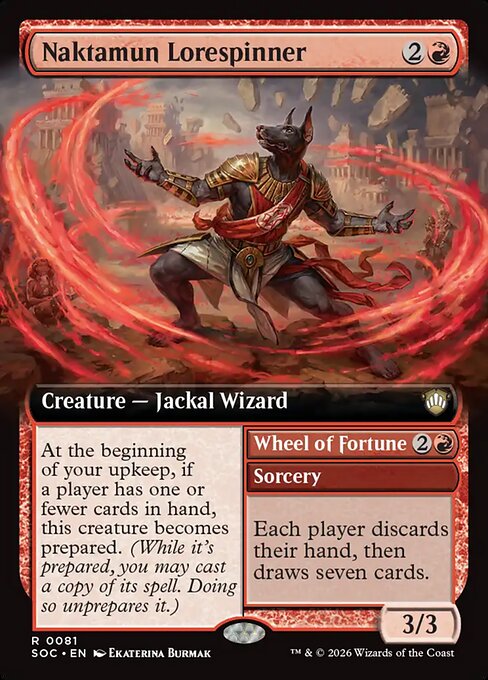 Naktamun Lorespinner // Wheel of Fortune (SOC 81) [Secrets of Strixhaven Commander]