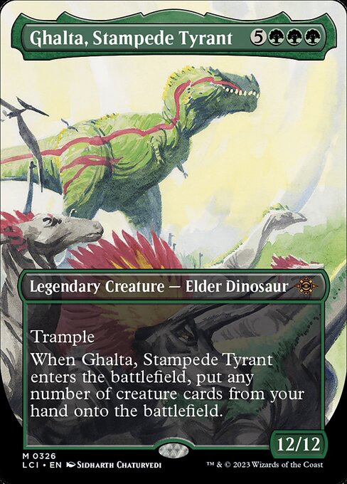 Ghalta, Stampede Tyrant (Borderless · Full Art) (LCI 326) [The Lost Caverns of Ixalan]