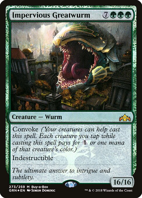 Impervious Greatwurm (GRN 273) [Guilds of Ravnica]