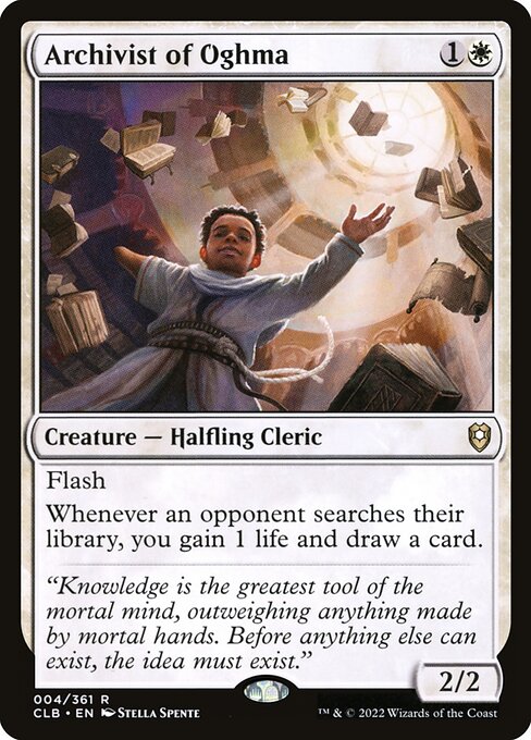 Archivist of Oghma (CLB 4) [Commander Legends: Battle for Baldur's Gate]