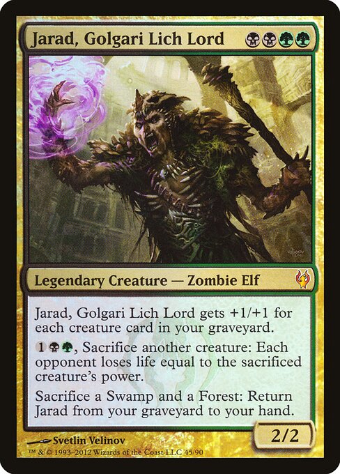 Jarad, Golgari Lich Lord (DDJ 45) [Duel Decks: Izzet vs. Golgari]