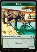 Rhino (029) // Elephant (028) Double-Sided Token (Surge Foil) [Marvel Super Heroes Commander Tokens]