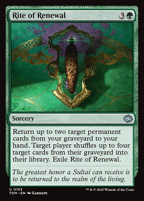 Rite of Renewal (TDM 153) [Tarkir: Dragonstorm]