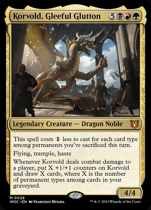 Korvold, Gleeful Glutton (WOC 26) [Wilds of Eldraine Commander]