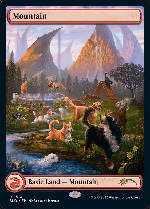 Mountain (Full Art) (SLD 1514) [Secret Lair Drop]