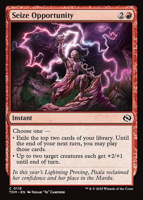 Seize Opportunity (TDM 119) [Tarkir: Dragonstorm]
