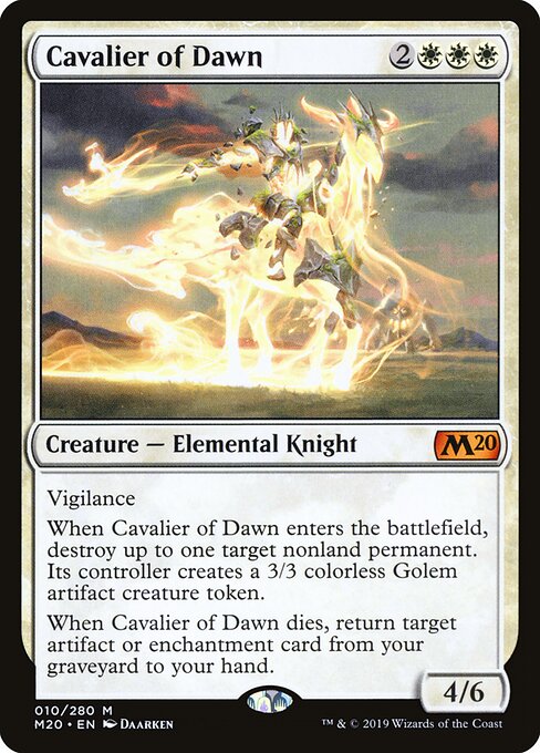 Cavalier of Dawn (M20 10) [Core Set 2020]