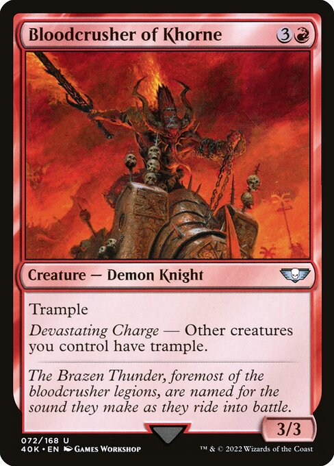 Bloodcrusher of Khorne (40K 72) [Warhammer 40,000 Commander]