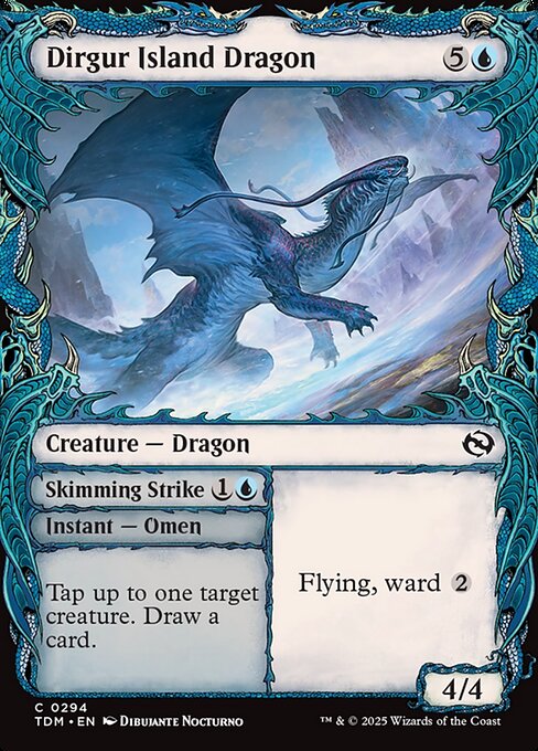 Dirgur Island Dragon // Skimming Strike (TDM 294) [Tarkir: Dragonstorm]