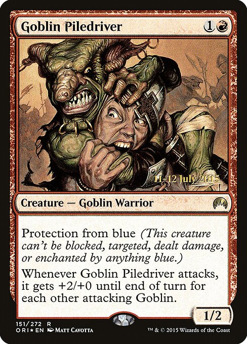 Goblin Piledriver (PORI 151s) [Magic Origins Promos]