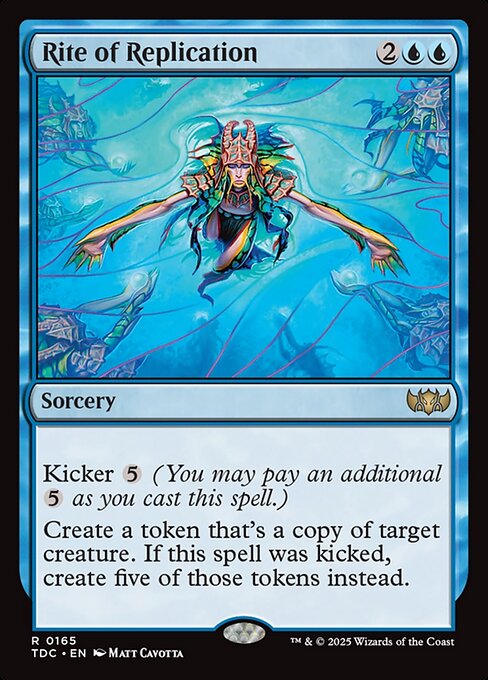 Rite of Replication (TDC 165) [Tarkir: Dragonstorm Commander]