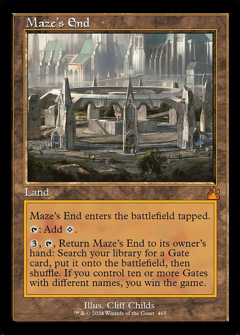 Maze's End (Retro Frame) (RVR 465) [Ravnica Remastered]