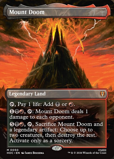 Mount Doom (Borderless) (HOC 50) [The Hobbit Eternal]