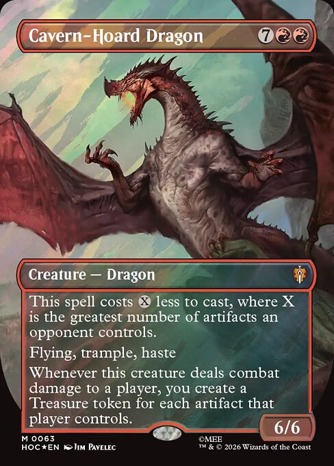 Cavern-Hoard Dragon (Borderless) (HOC 63) [The Hobbit Eternal]