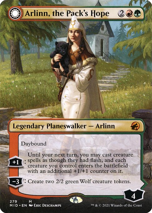 Arlinn, the Pack's Hope // Arlinn, the Moon's Fury (MID 279) [Innistrad: Midnight Hunt]