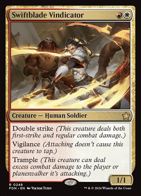 Swiftblade Vindicator (FDN 246) [Foundations]