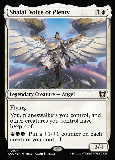 Shalai, Voice of Plenty (WOC 74) [Wilds of Eldraine Commander]