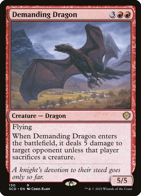Demanding Dragon (SCD 130) [Starter Commander Decks]
