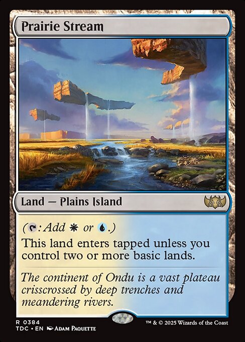 Prairie Stream (TDC 384) [Tarkir: Dragonstorm Commander]