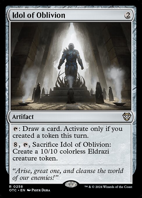 Idol of Oblivion (OTC 258) [Outlaws of Thunder Junction Commander]