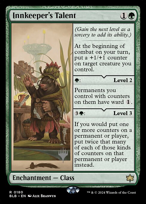 Innkeeper's Talent (PBLB 180p) [Bloomburrow Promos]