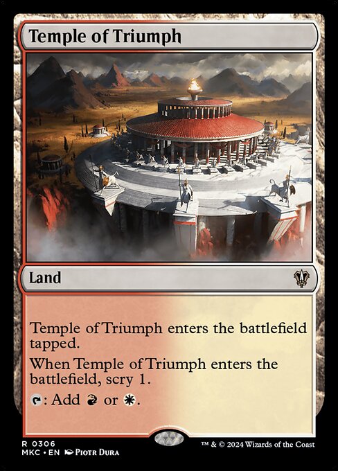 Temple of Triumph (MKC 306) [Murders at Karlov Manor Commander]